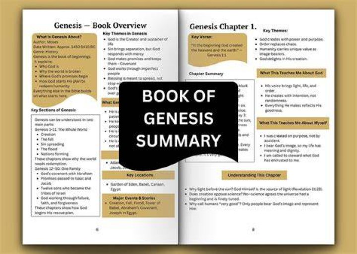 😀 Genesis summary. The Book of Genesis Overview. 20190224