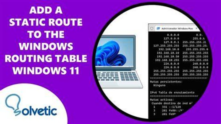 How to Add a Static TCP/IP Route to the Windows Routing Table
