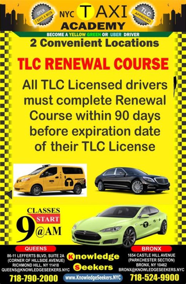 Knowledge Seekers NYC TLC Renewal Class English