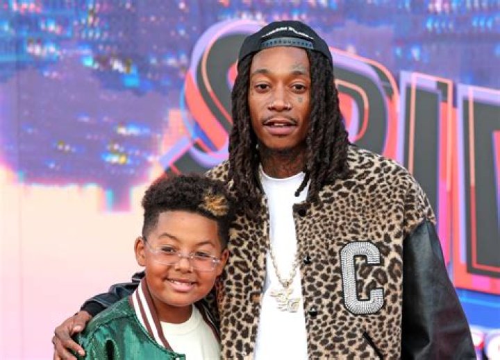 Wiz Khalifa And His Son Sebastian Wear Matching 7k Sneakers Posing In